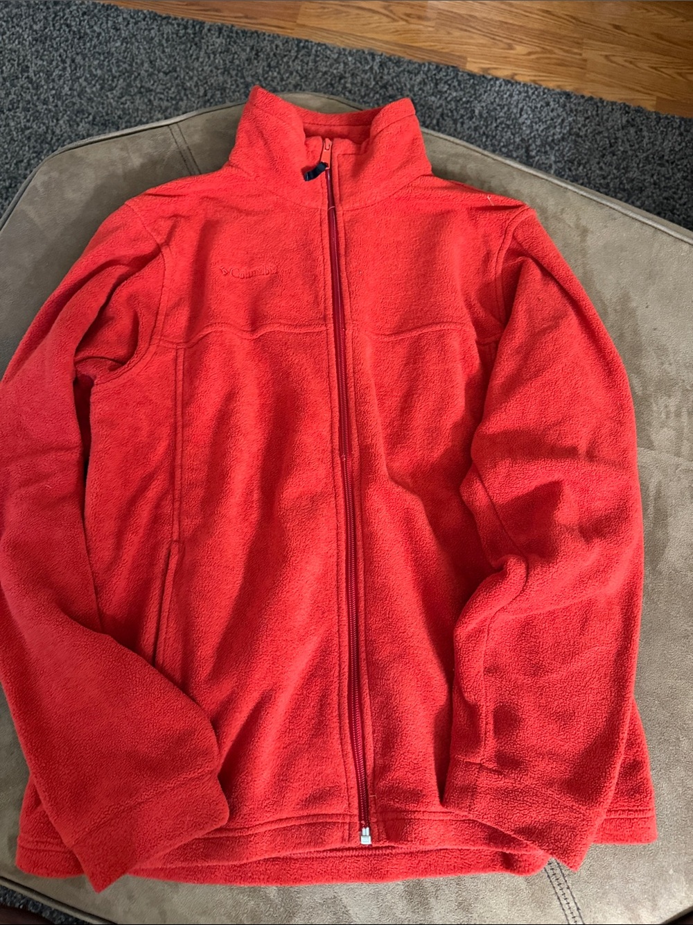Columbia Kids Bright Red Full-Zip Fleece Jacket